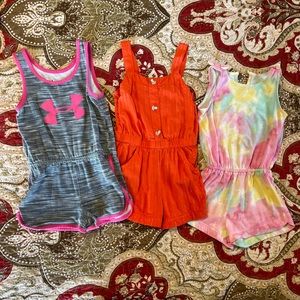 Girls 4T Romper Lot